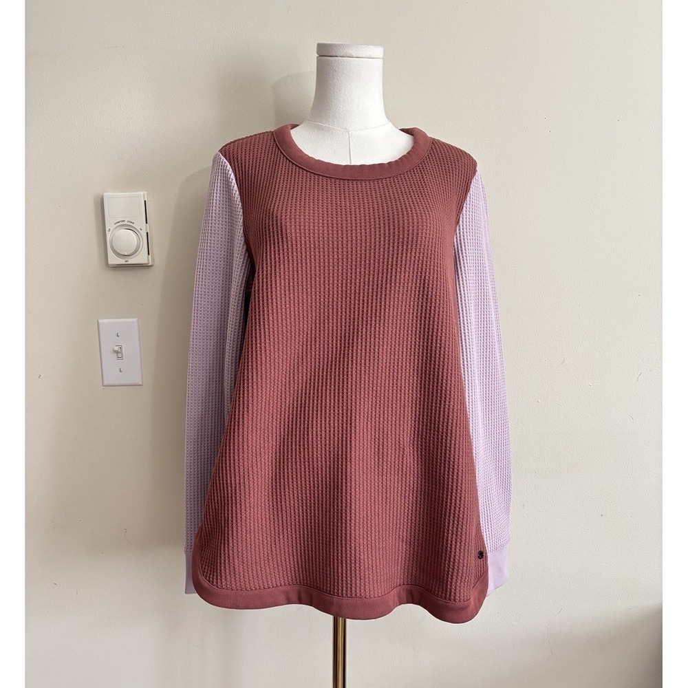 LL Bean Signature Womens Large Thick Thermal Sweatshirt Outdoor Casual Autumn
